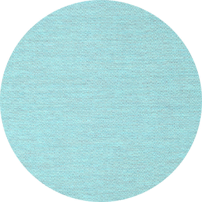 Round Machine Washable Solid Light Blue Modern Rug, wshcon2151lblu