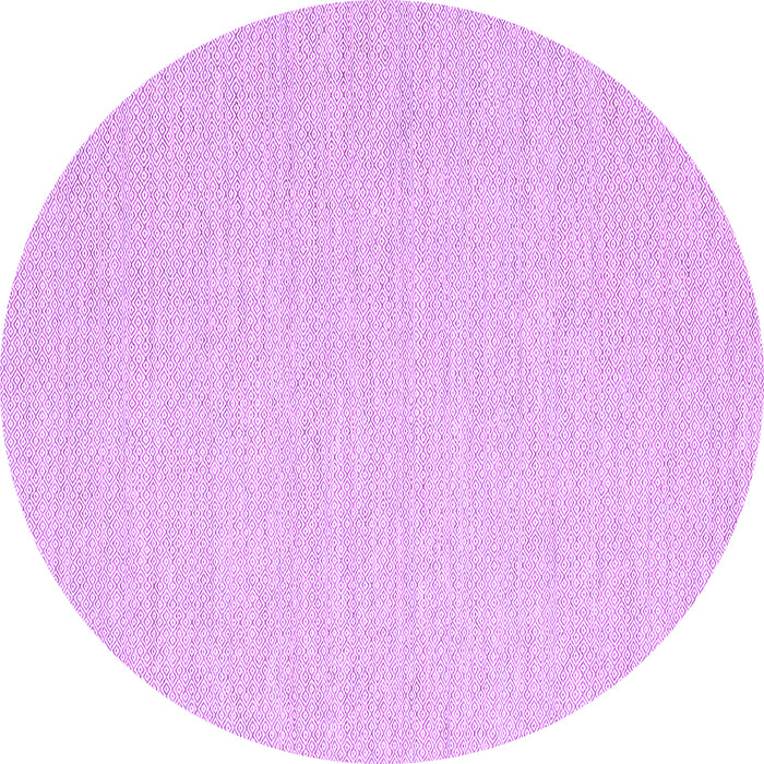 Round Machine Washable Solid Purple Modern Area Rugs, wshcon2151pur