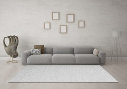 Machine Washable Abstract Gray Contemporary Rug in a Living Room,, wshcon2152gry
