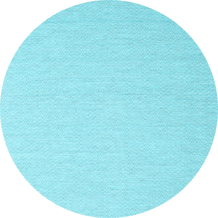 Round Machine Washable Abstract Light Blue Contemporary Rug, wshcon2152lblu