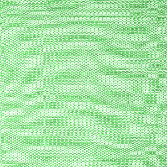 Square Machine Washable Abstract Emerald Green Contemporary Area Rugs, wshcon2152emgrn