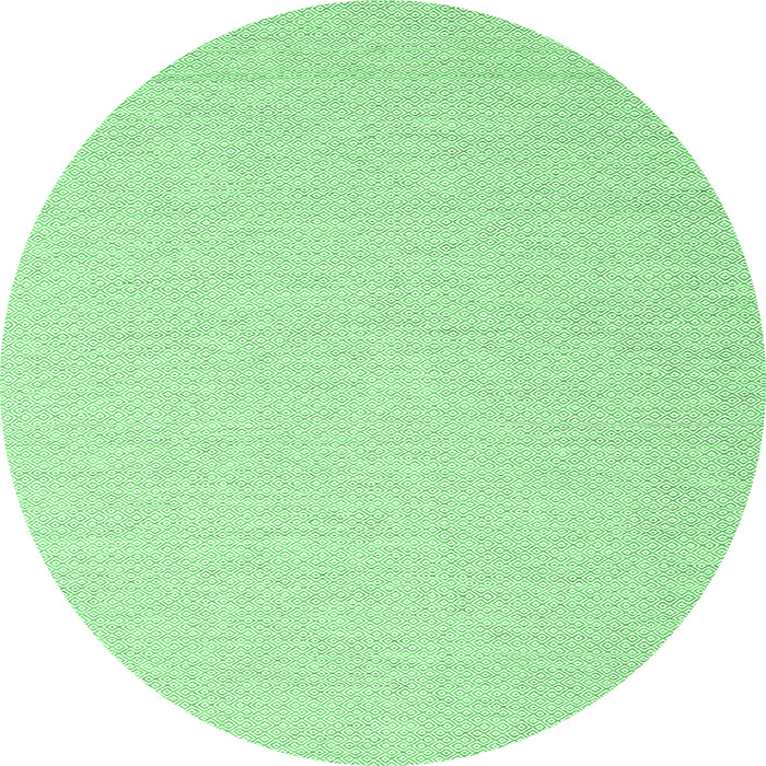 Round Abstract Emerald Green Contemporary Rug, con2152emgrn