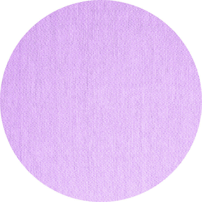 Round Machine Washable Abstract Purple Contemporary Area Rugs, wshcon2152pur