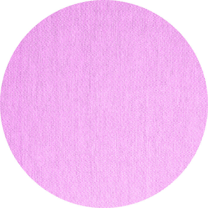 Round Abstract Pink Contemporary Rug, con2152pnk