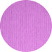 Round Machine Washable Abstract Pink Contemporary Rug, wshcon2153pnk