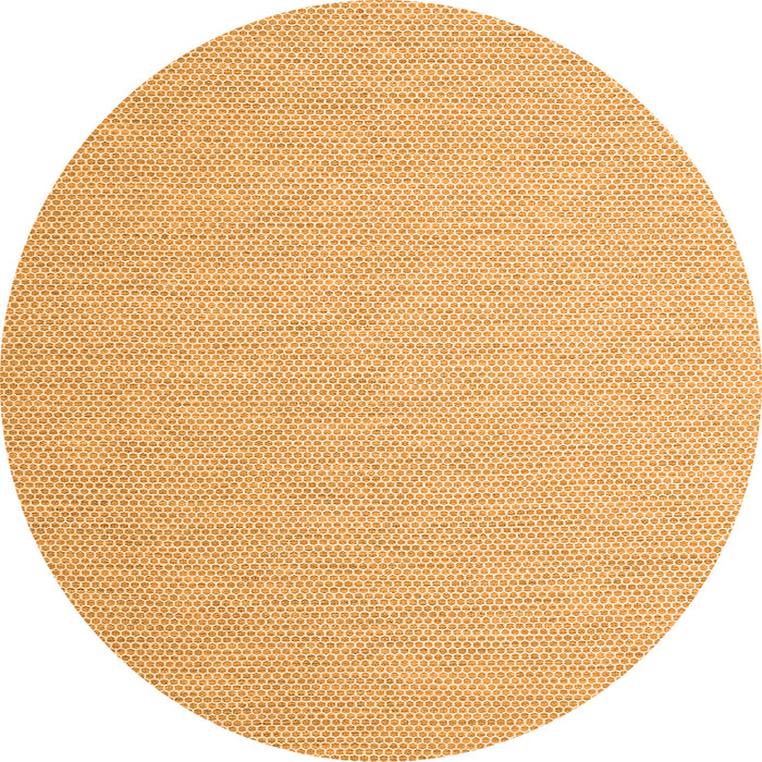 Square Abstract Orange Contemporary Rug, con2154org