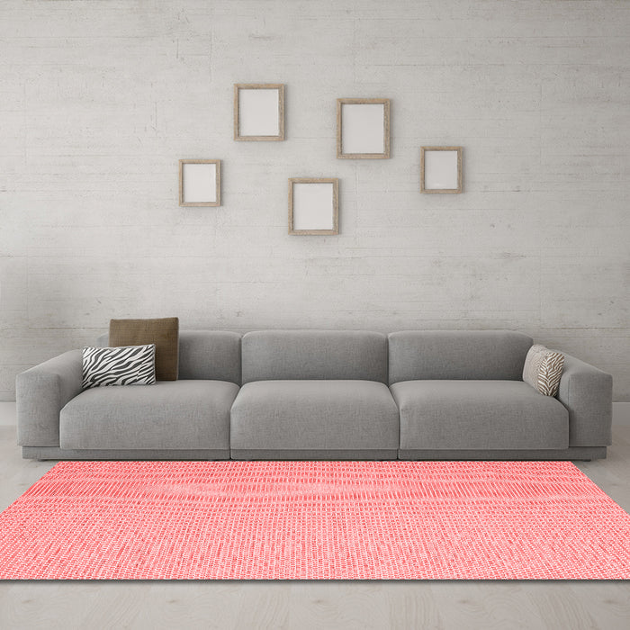 Contemporary Red Washable Rugs