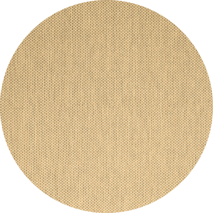 Round Abstract Brown Contemporary Rug, con2154brn