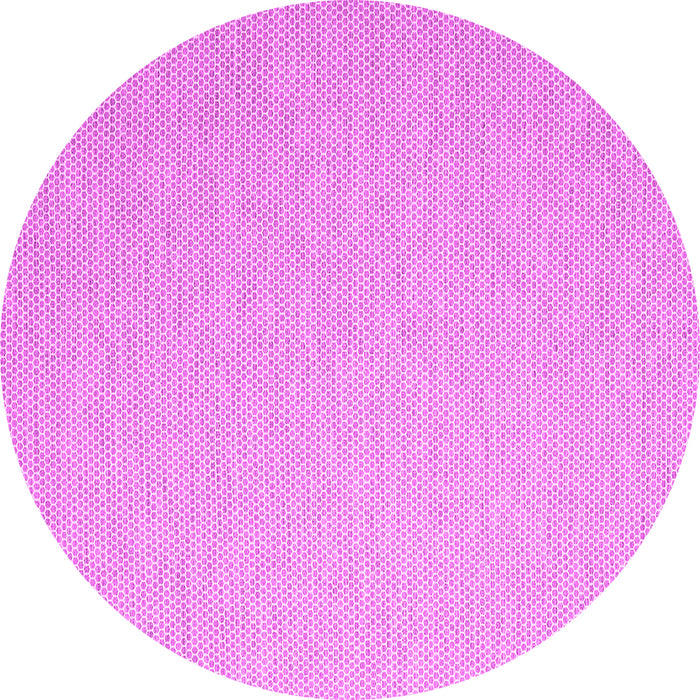 Round Machine Washable Abstract Pink Contemporary Rug, wshcon2154pnk