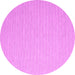 Round Machine Washable Abstract Pink Contemporary Rug, wshcon2154pnk