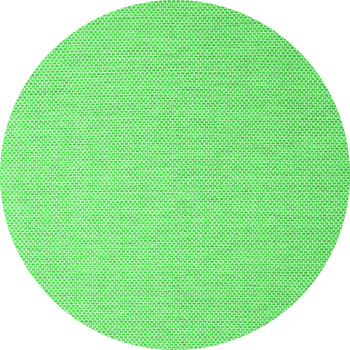 Square Abstract Green Contemporary Rug, con2154grn