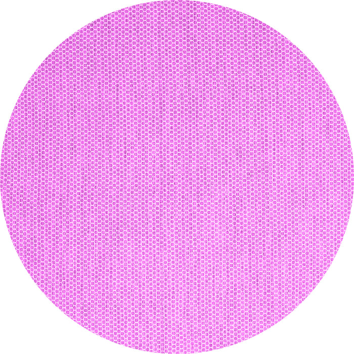 Round Abstract Pink Contemporary Rug, con2155pnk