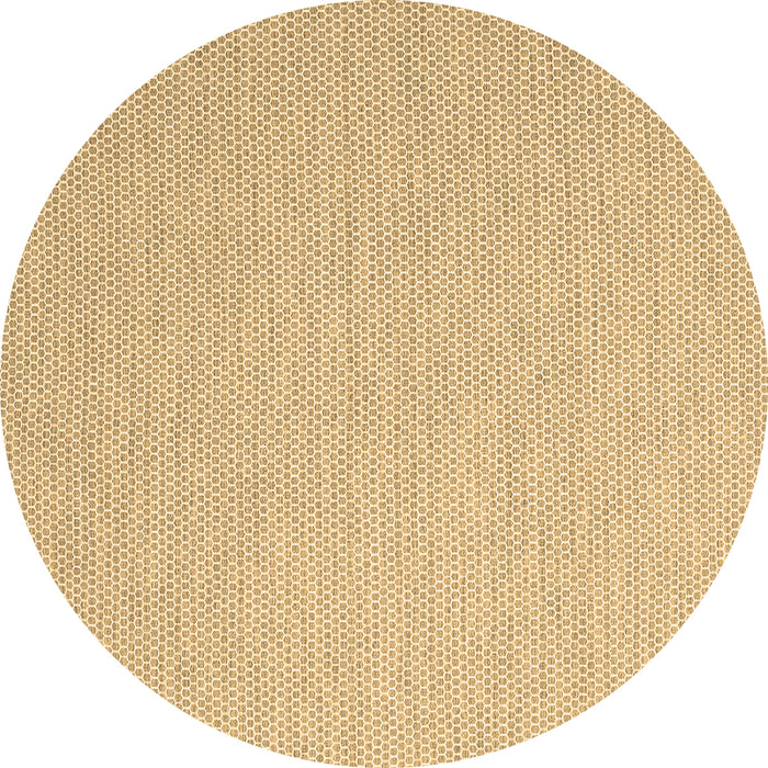 Round Abstract Brown Contemporary Rug, con2155brn