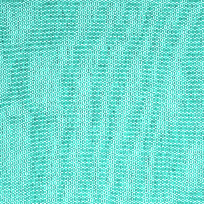 Square Abstract Turquoise Contemporary Rug, con2155turq