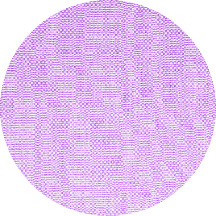 Round Machine Washable Abstract Purple Contemporary Area Rugs, wshcon2156pur