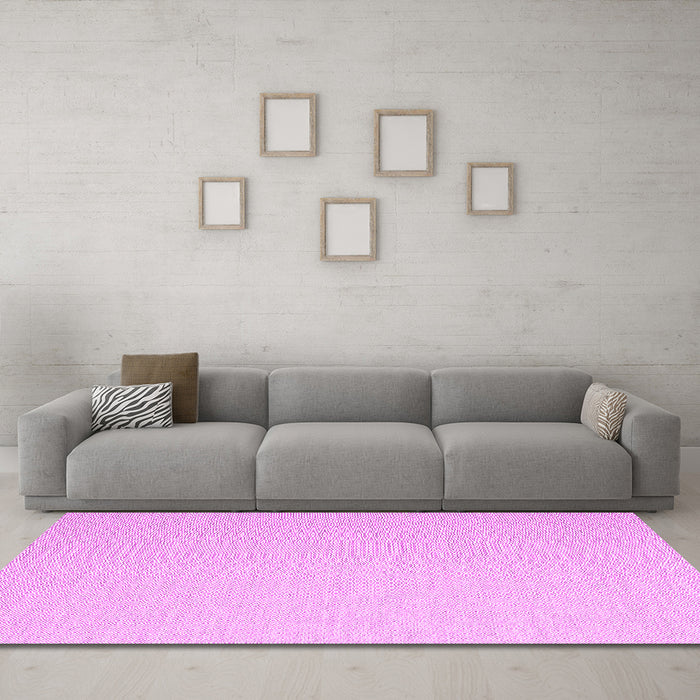 Machine Washable Abstract Pink Contemporary Rug in a Living Room, wshcon2156pnk