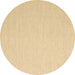 Round Abstract Brown Contemporary Rug, con2156brn