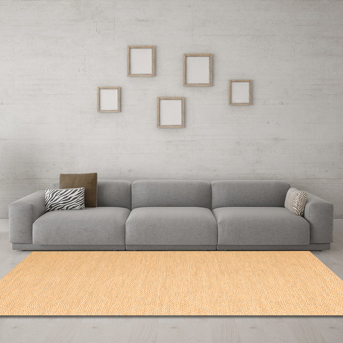 Machine Washable Abstract Orange Contemporary Area Rugs in a Living Room, wshcon2156org