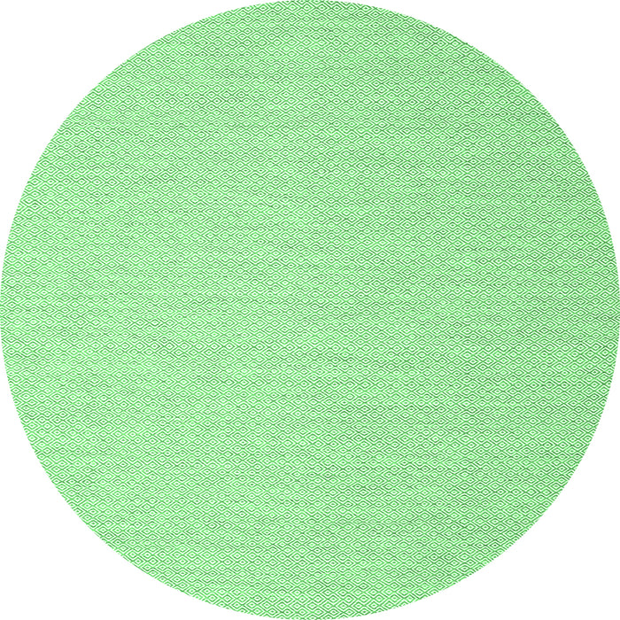 Round Abstract Emerald Green Contemporary Rug, con2156emgrn