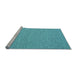 Sideview of Machine Washable Abstract Light Blue Contemporary Rug, wshcon2157lblu