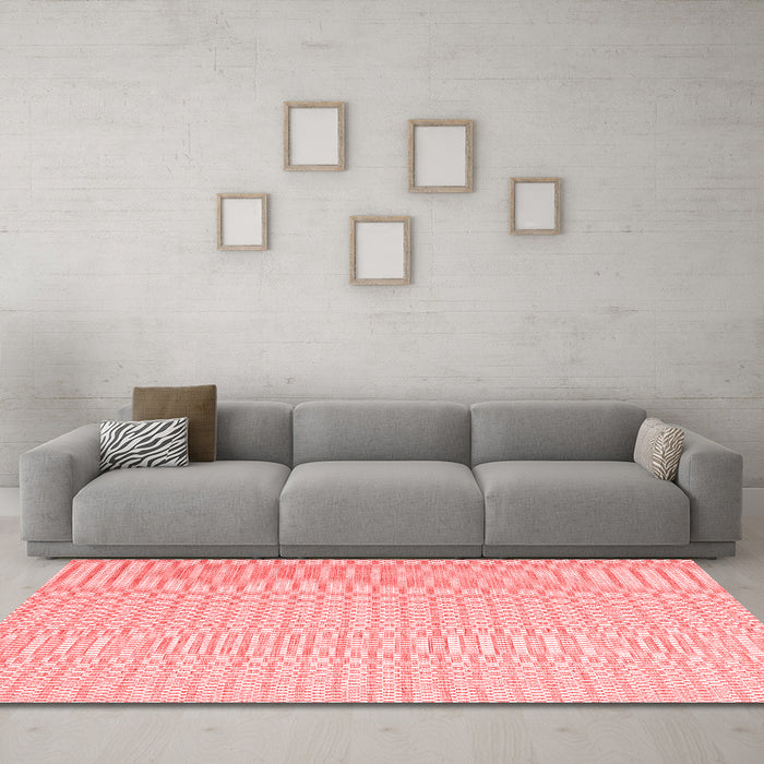 Modern Red Washable Rugs
