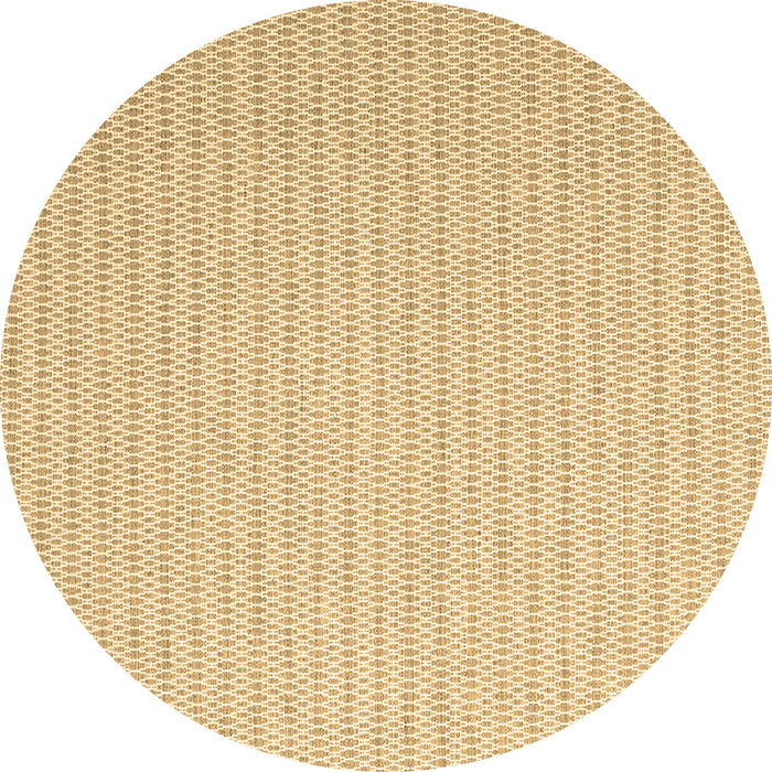 Round Machine Washable Solid Brown Modern Rug, wshcon2158brn