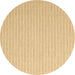 Round Machine Washable Solid Brown Modern Rug, wshcon2158brn