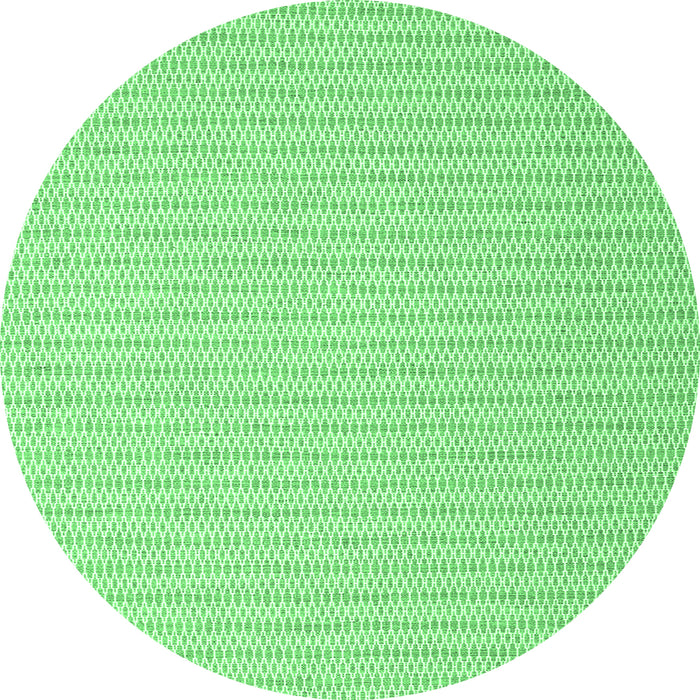 Round Solid Emerald Green Modern Rug, con2158emgrn