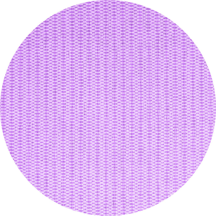 Round Solid Purple Modern Rug, con2158pur