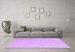 Machine Washable Solid Purple Modern Area Rugs in a Living Room, wshcon2158pur