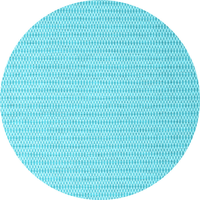 Round Machine Washable Solid Light Blue Modern Rug, wshcon2158lblu