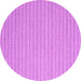 Round Machine Washable Abstract Pink Contemporary Rug, wshcon2159pnk