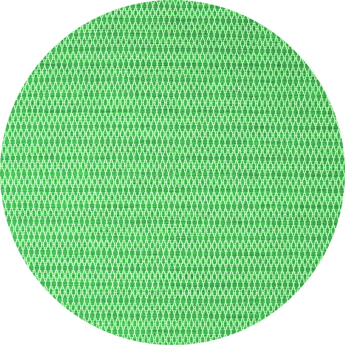 Square Abstract Green Contemporary Rug, con2159grn