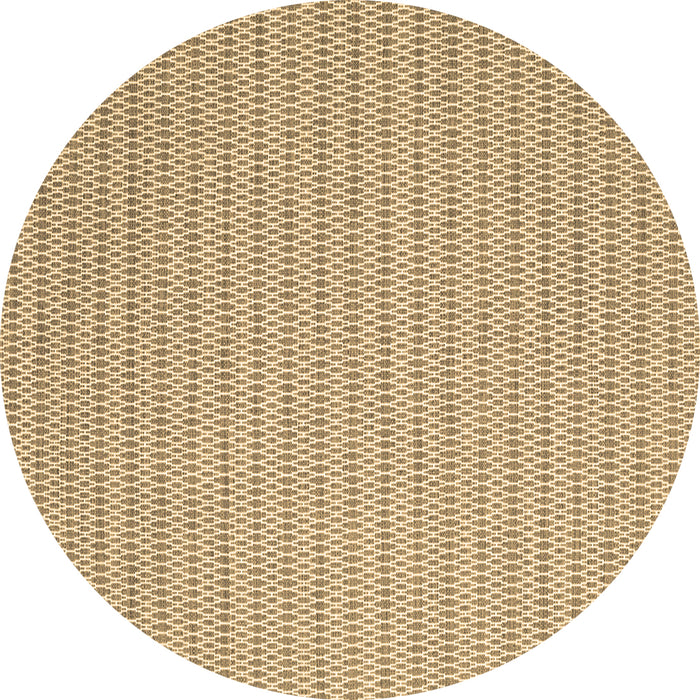 Round Abstract Brown Contemporary Rug, con2159brn