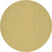 Round Abstract Brown Contemporary Rug, con215brn