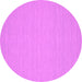 Round Machine Washable Abstract Pink Contemporary Rug, wshcon215pnk