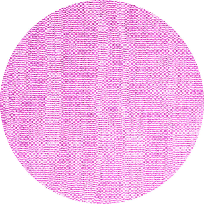 Round Solid Pink Modern Rug, con2160pnk