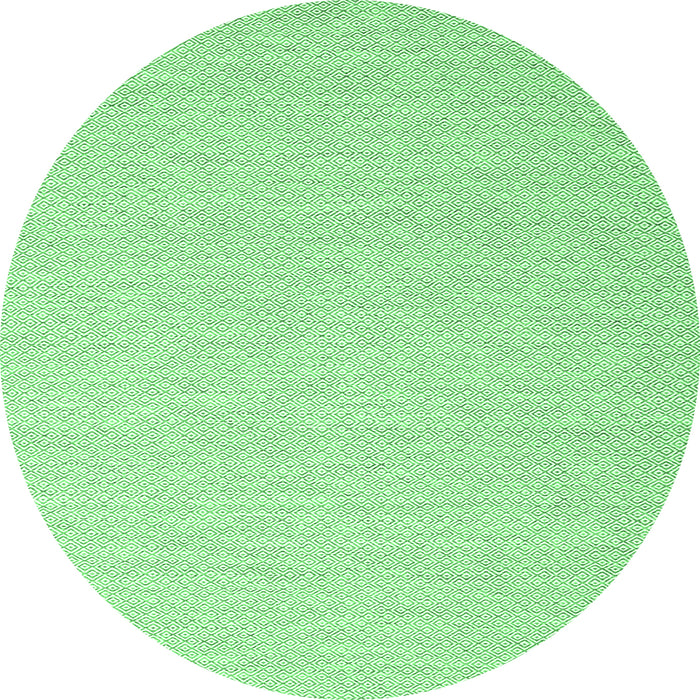 Round Solid Emerald Green Modern Rug, con2160emgrn