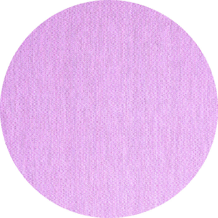 Round Solid Purple Modern Rug, con2160pur
