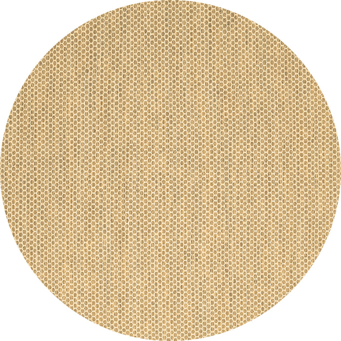 Round Abstract Brown Contemporary Rug, con2161brn