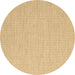 Round Abstract Brown Contemporary Rug, con2161brn