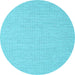 Round Machine Washable Abstract Light Blue Contemporary Rug, wshcon2161lblu