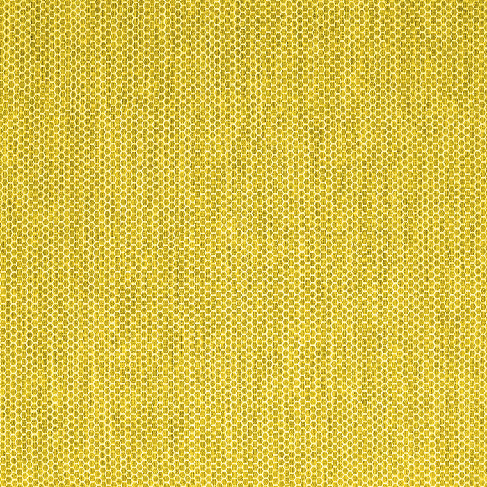 Square Abstract Yellow Contemporary Rug, con2161yw