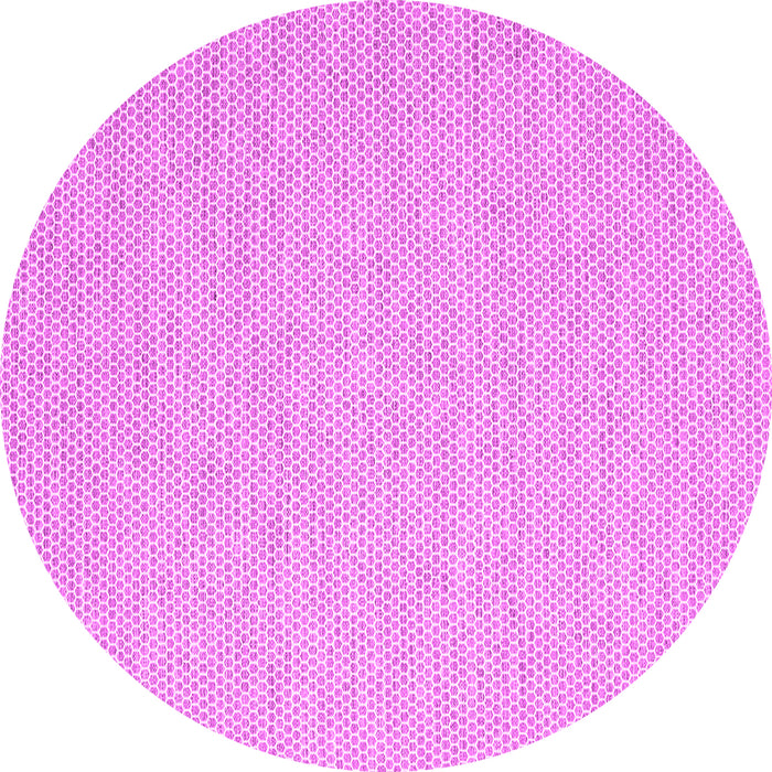 Round Abstract Pink Contemporary Rug, con2161pnk