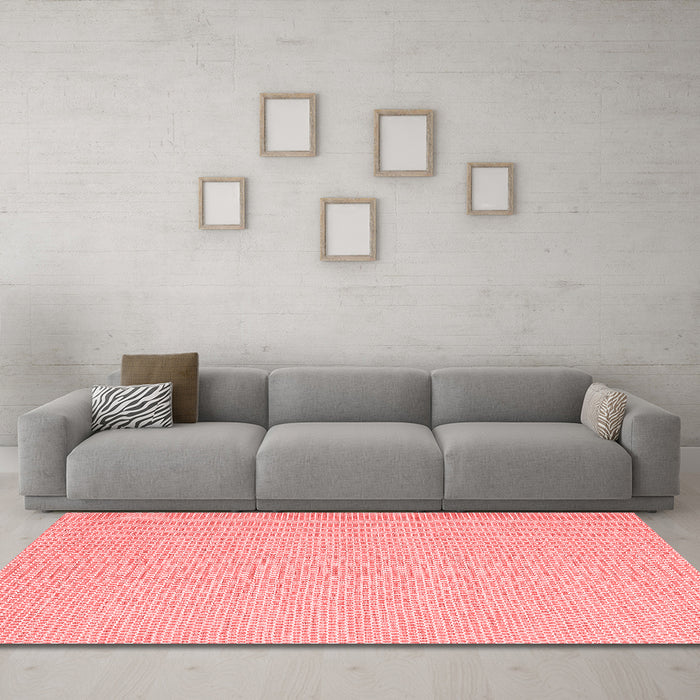 Contemporary Red Washable Rugs