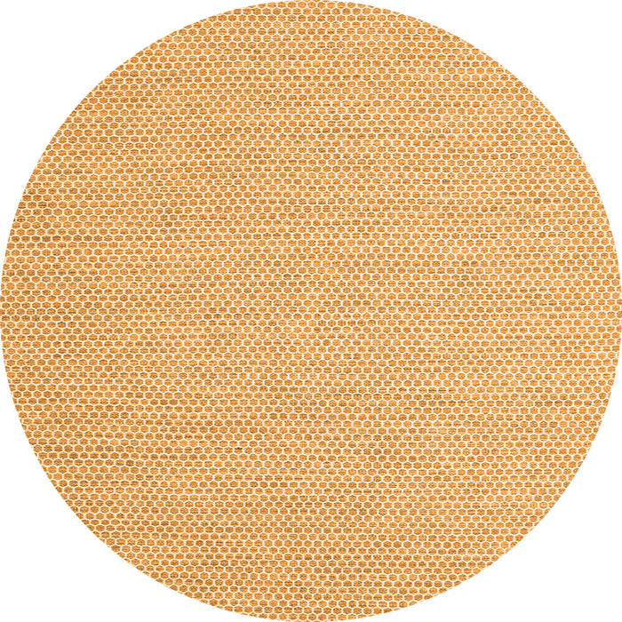 Square Abstract Orange Contemporary Rug, con2161org