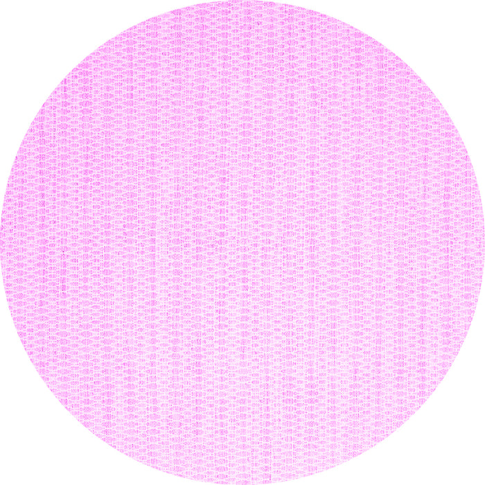 Round Solid Pink Modern Rug, con2162pnk