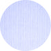 Round Solid Blue Modern Rug, con2162blu