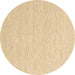 Round Abstract Brown Contemporary Rug, con2163brn