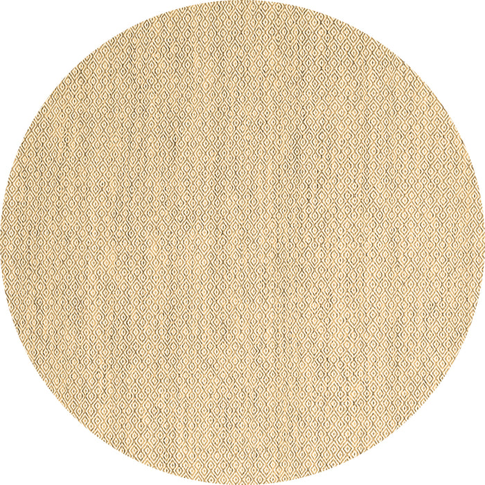 Round Machine Washable Abstract Brown Contemporary Rug, wshcon2163brn